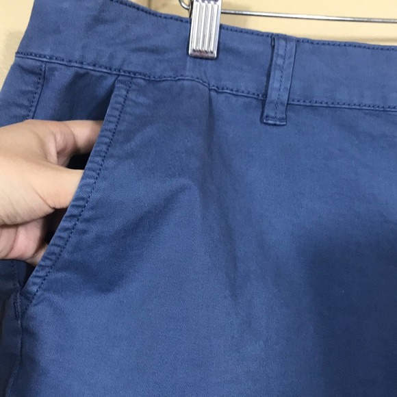 STYLE & COMPANY Shorts Womens 18W Blue Mid Rise‎ Casual Chino Raw Hem - Picture 4 of 9